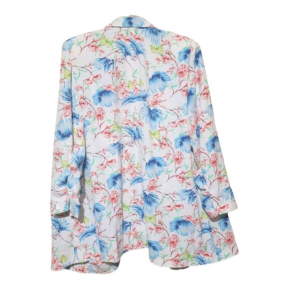 The Pioneer Woman Boyfriend Blazer Plus XXL/XXXL Multicolor Floral Garden New - Picture 6 of 10